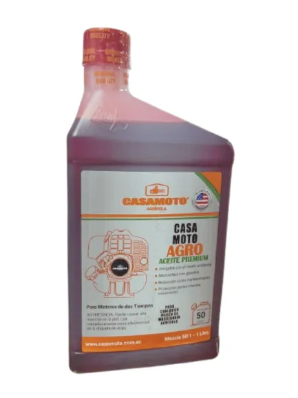 ACEITE CASAMOTO 1 LITRO ROJO Transparente