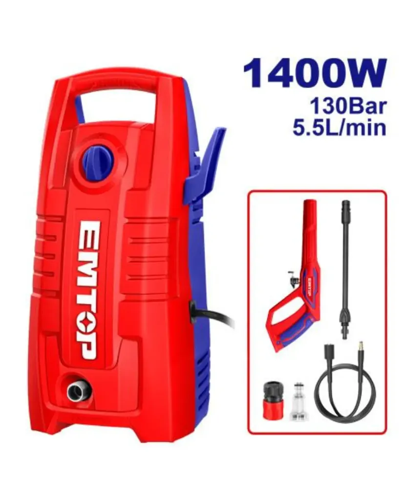 HIDROLAVADORA ELECTRICA ALTA PRESION  1900PSI 1400W