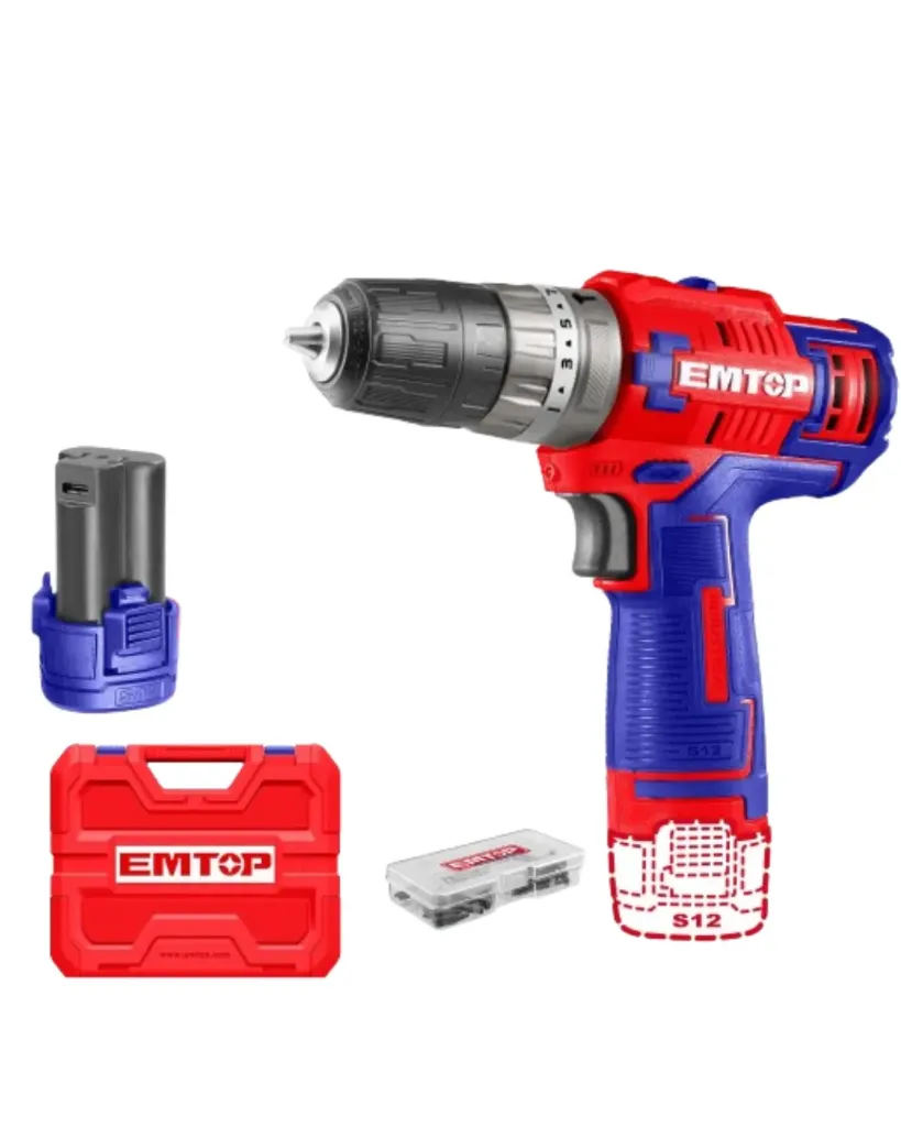 TALADRO IMPACTO 1500RPM 45NM 12V + 2BATERIAS