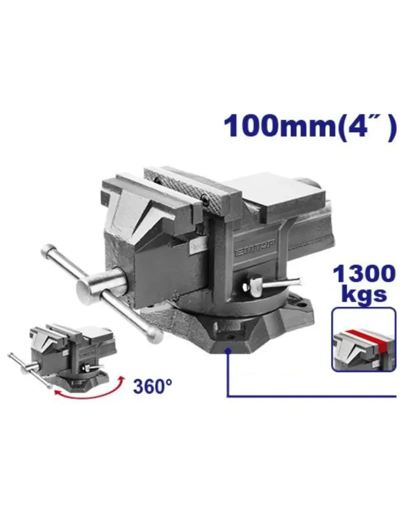 PRENSA ENTENALLA GIRATORIA 4" 1300KG 