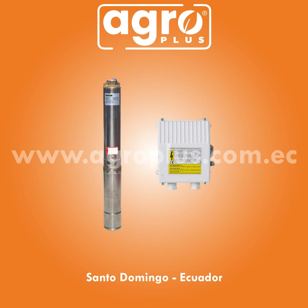 KIT BOMBA SUMERGIBLE 1" 1/4  CENTURY TIPO LAPIZ 1.5HP 94M 110V + CAJA CONTROL