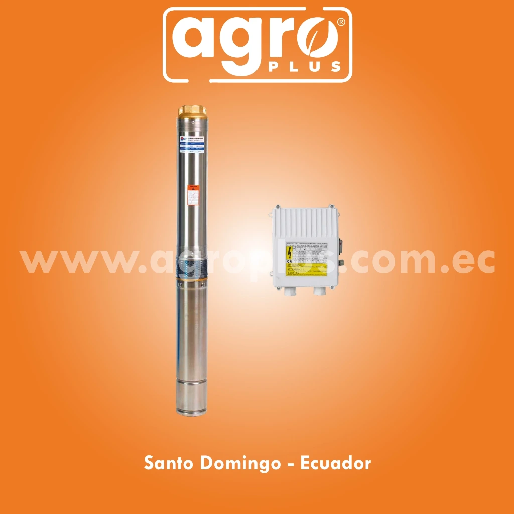 KIT BOMBA SUMERGIBLE 1.5"  IBP TIPO LAPIZ 2HP 77M 220V+ 20M CABLE + CAJA CONTROL